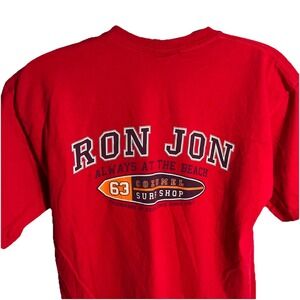 Ron‎ Jon Surf Shop Cozumel Mexico Men's Size XL shirt Double Sided Red